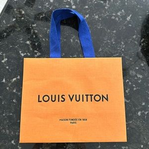 Louis Vuitton Shopping Paper Gift Bag Tote small Authentic
